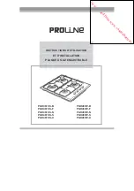 Preview for 26 page of Proline PGH461SS-B Operating And Installation Instructions