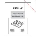 Preview for 51 page of Proline PGH461SS-B Operating And Installation Instructions