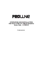 Preview for 25 page of Proline PMC66SS-N Operating And Installation Instructions