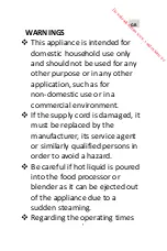 Preview for 2 page of Proline SP1350 Operating Instructions Manual