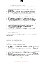 Preview for 21 page of Proline TCF12 Manual