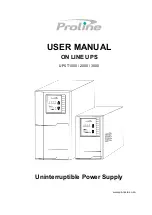 Proline UPS T1000 User Manual preview