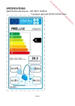 Preview for 29 page of Proline VCBS2225 Operating Instructions Manual