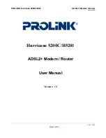 PROLiNK Hurricane 5200C User Manual preview
