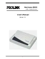 PROLiNK Hurricane 9000 User Manual preview