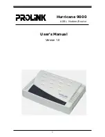 Предварительный просмотр 1 страницы PROLiNK Hurricane 9000 User Manual