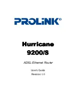 PROLiNK Hurricane 9200/S User Manual preview