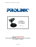 Preview for 1 page of PROLiNK PCC1310 User Manual