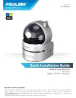 PROLiNK PIC1003WP Quick Installation Manual предпросмотр