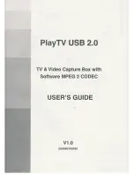 PROLiNK PlayTV USB 2.0 User Manual preview