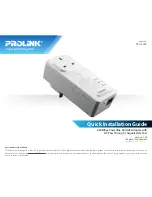 Предварительный просмотр 1 страницы PROLiNK PPL1500P Quick Installation Manual