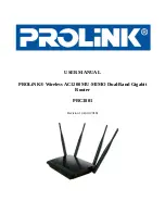 Preview for 1 page of PROLiNK PRC3801 User Manual