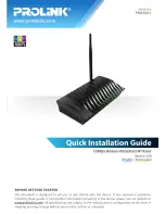 Предварительный просмотр 1 страницы PROLiNK PRN2001 Quick Installation Manual