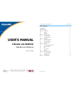 Preview for 1 page of PROLiNK PRO1911W User Manual