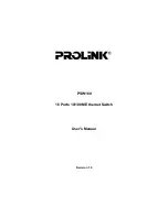 Preview for 1 page of PROLiNK PSW160 User Manual