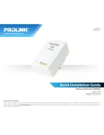 Предварительный просмотр 1 страницы PROLiNK PWN3701 Quick Installation Manual