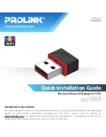 Preview for 1 page of PROLiNK WN2001 Quick Installation Manual