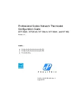 Proliphix Professional  NT100e/h Configuration Manual preview