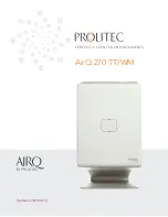 Предварительный просмотр 1 страницы Prolitec AirQ 270 TT Manual