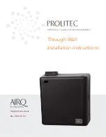 Prolitec AirQ AQ570 Installation Instructions Manual предпросмотр