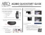 Prolitec AIRQ AQ880 Quick Start Manual предпросмотр