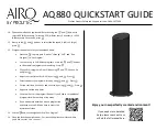 Предварительный просмотр 2 страницы Prolitec AIRQ AQ880 Quick Start Manual