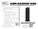 Предварительный просмотр 2 страницы Prolitec AIRQ AQ890 Quick Start Manual