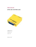 Prologix GPIB-USB Controller User Manual предпросмотр