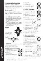 Preview for 3 page of prologue 36-4045 Quick Start Manual