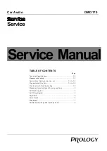 Preview for 1 page of Prology DMD170 Service Manual