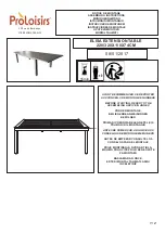 Preview for 1 page of Proloisirs ELISA EXTENSION TABLE Assembling Instructions