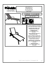 Proloisirs PONS-FRANCE 17800 Assembling Instructions предпросмотр