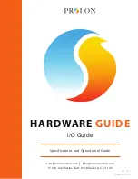 Prolon PL-C1000-BLR Hardware Manual preview