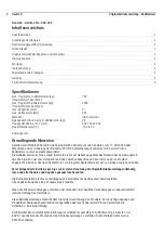 Preview for 2 page of Prolux 600 245 Operating Instruction