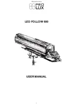 Prolux LED FOLLOW 600 User Manual предпросмотр