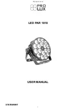 Предварительный просмотр 1 страницы Prolux LED PAR 1818 User Manual