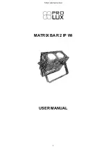 Prolux MATRIX BAR 2 IP Wi User Manual предпросмотр