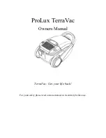 Prolux TerraVac Owner'S Manual предпросмотр