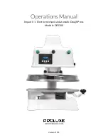 Proluxe Impact X1 DP3300 Operation Manual preview