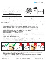 Preview for 1 page of Proluxe Senik Flex Quick Start Manual