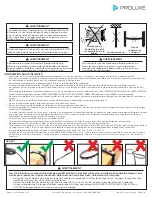 Preview for 3 page of Proluxe Senik Flex Quick Start Manual