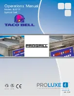 Proluxe TACO BELL PROGRILL OSL1577Y Operation Manual preview