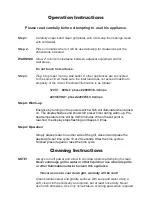 Preview for 2 page of Proluxe TACO BELL PROGRILL OSL1577Y Operation Manual