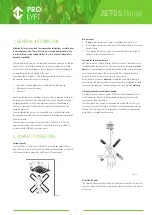 Предварительный просмотр 5 страницы Prolyte PRO LYFT AETOS PAE-1000DC Series Operating And Maintenance Manual