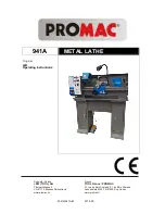 Promac 941A Operating Instructions Manual preview