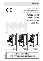 Promag Stargel HF 35 Use And Maintenance Instruction Manual preview