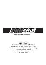 Preview for 16 page of Promaker PRO-SC400 User Manual