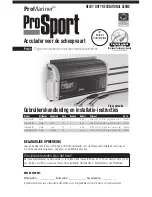 Preview for 33 page of ProMariner ProSport12 PFC Owner'S Manual And Installation Manual