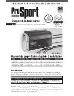 Preview for 97 page of ProMariner ProSport12 PFC Owner'S Manual And Installation Manual