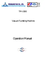 PROMARKS TM-1500 Operation Manual preview
